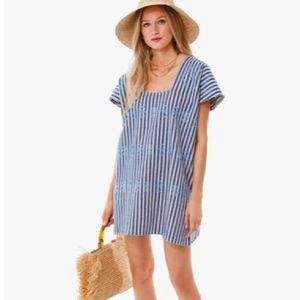 Blue Stripe Mini Sullivan Embroidered Caftan
TUCKERNUCK